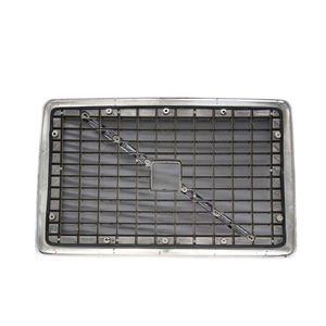 Grille chromée WTP compatible avec VNL 2003-2017, grille de <span class=keywords><strong>semi</strong></span>-remorque, écran anti-insectes, bande de logo, remplacement 20505759 - Product Image 4