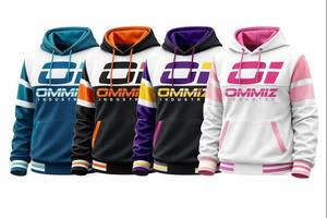 Wholesale Direct Supplier OMMiZ INDUSTRY Heavyweight Designer Denim Cotton Letter Tears Puff Print Baping Spider <b>Hoodie</b> 1.1 1 - Product Image 6