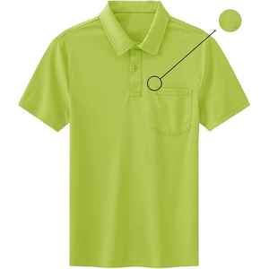 เสื้อโปโลผู้ชายเสื้อกีฬาแขนสั้นผ้ายืดแห้งเร็วความชื้นการออกแบบที่สะดวกสบายที่สมบูรณ์แบบสำหรับกีฬาและการฝึกอบรม - Product Image 2