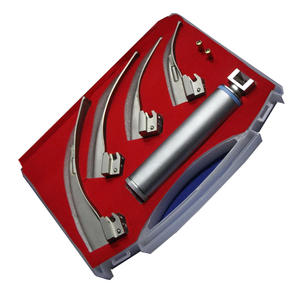 Stainless Steel Laryngoscope 4 Blades LED White Light <b>Veterinary</b> <b>Diagnostic</b> <b>Equipment</b> for Small Surgical Instruments Basis - Product Image 1