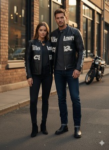 แจ็คเก็ตหนังผู้ชายฤดูหนาวปี 2025 บุซับในสำหรับนักธุรกิจ วัยรุ่น ไซส์ใหญ่ ซิป ราคาถูก คุณภาพดีเยี่ยม แจ็คเก็ตหนังสไตล์ไบค์เกอร์ - Product Image 5