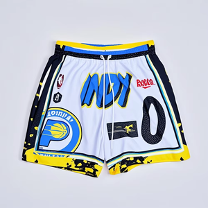 Pantalones cortos de baloncesto unisex para hombre de 5 pulgadas con malla entrepierna de poliéster de doble capa al por mayor - Product Image 6