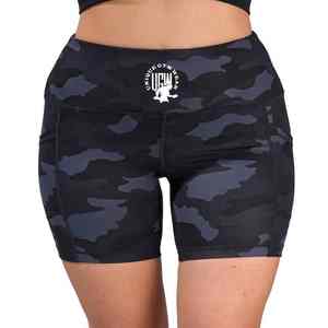 Vêtements de sport UNIQUE pour femmes, short de cycliste à taille haute et à effet push-up, tissu personnalisé, séchage rapide, respirant, écologique - Product Image 2