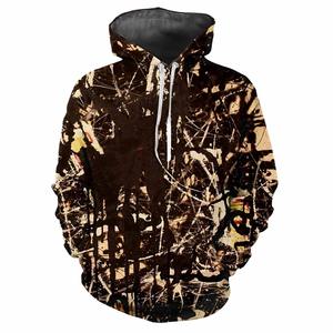 Fabricant de sweat à capuche de chasse personnalisé pull Streetwear à capuche pour hommes poids lourd partout numérique arbre imprimé à capuche pour hommes - Product Image 6