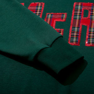 Personnalisé Noël Joyeux Femmes Mode Pull Décontracté Manches Longues Sweat Brodé Top Blouse - Product Image 4