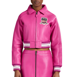 <b>Leather</b> Avirex Canvas Breathable <b>Jacket</b> for Ladies Best Quality Customized Color Regular Women's <b>Jackets</b> in Reasonable Price - Product Image 3