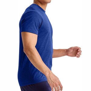 Meilleure vente T-shirt en coton Hip Hop T-shirts unis pour l'impression de logo personnalisé T-shirts en coton épais grande taille pour hommes - Product Image 5