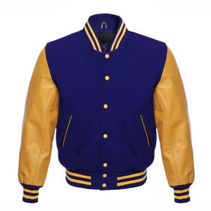 Chaqueta universitaria de alta calidad OEM 2024, moda informal para ambos géneros, logotipo frontal al por mayor para campeones finales de Mash up - Product Image 1