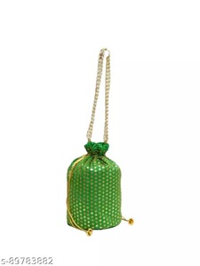 Indian <b>Wedding</b> Favor <b>Handbag</b> Clutch Potli Bag Pouches Women Ladies Girls Return Gift Festival Favors Matka Tote Bag - Product Image 2