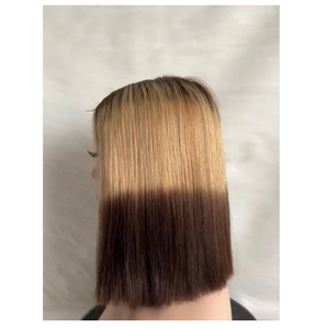 Transparent de haute qualité pour le luxe naturel droit vierge perruque de cheveux chinois meilleure qualité couleur blonde 250% densité - Product Image 4