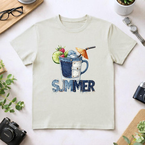 T-Shirt Unisex 100% Cotone 210GSM Stile Casual Vestibilità Oversize Modello Rose con Stampa DTG e Serigrafia - Product Image 1