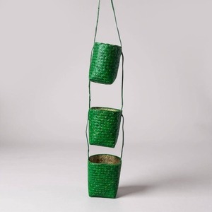 Cesta de almacenamiento hecha a mano de hierba marina para mostrador de cocina, cestas colgantes de hierba marina - Product Image 1