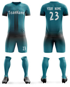 Conception et logos personnalisés ensemble de maillots d'uniforme de football pour adultes pour hommes avec chaussettes 100% polyester de haute qualité - Product Image 5