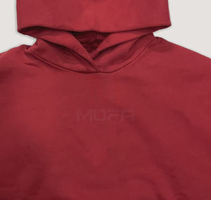 Venta al por mayor de encargo pesado Boxy sudadera de los hombres de todos los colores de invierno Sudadera con capucha 100% de algodón teñido liso con bolsillo patrón sólido - Product Image 2