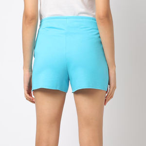 Summer casual wear <b>shorts</b> for <b>women</b> 100% cotton jersey <b>short</b> solid colour <b>with</b> side <b>pockets</b> breethable boxy fit <b>women's</b> <b>shorts</b> - Product Image 2