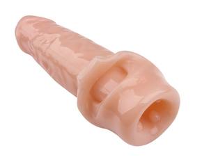 Anillo extensor de pene <span class=keywords><strong>con</strong></span> <span class=keywords><strong>venas</strong></span> para hombres, condón transparente reutilizable, Juguetes sexuales para adultos - Product Image 3