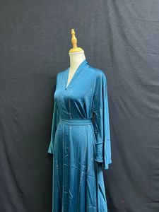 Abaya Turca de Lujo 2026, Transpirable, con Lentejuelas, Dobladillo Acampanado, Hecha a Mano con Cristales, para Mujeres Musulmanas, Ideal para Fiestas - Product Image 6
