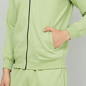 Logotipos y diseños de gran tamaño hechos chándales de hombre para ropa informal Anti Pilling Fitness Wear manga larga hombres chándal estilo delgado - Product Image 4