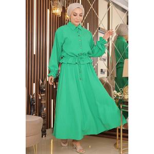 Conjunto Casual de Falda y Camiseta para Mujer, Top Largo y Pantalones Cortos Midi con Plumas, Talla XS, Un Conjunto - Product Image 3