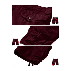 Haut court cargo multi-poches pour homme Tendance avec jean 100% coton de qualité supérieure - Product Image 6