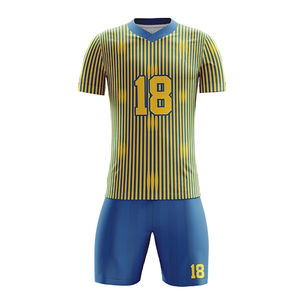 Dernier maillot de football personnalisé pour hommes Ensemble de vêtements de football pour jeunes avec les plus récentes conceptions de l'équipe Uniforme de football personnalisé Maillot de football sublimé - Product Image 5