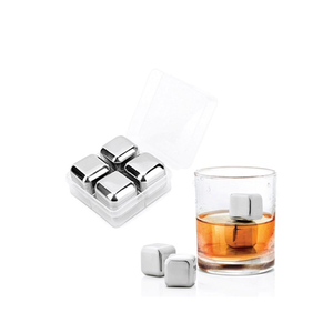 Cubes personnalisés/en gros Pierres de whisky réfrigérées Glaçons en acier inoxydable 304 Glaçons de whisky - Product Image 1