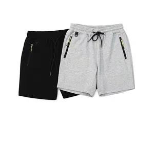 Men's Casual Short <b>Pants</b> Side Pocket Cotton Terry French Terry Fabric Solid Pattern Elastic Waist Closure Sporty <b>Boxer</b> Shorts - Product Image 1