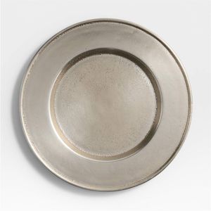 Assiette de présentation en or rose perlé, élégante, en cuivre métallique, pour mariage et décoration d'événements, faite à la main sous l'assiette - Product Image 2