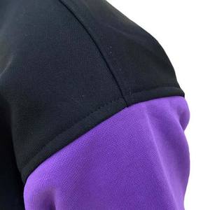 Chaquetas de béisbol Varsity Letterman negras y moradas, ropa de hombre, chaquetas de estilo callejero, diseño de servicio OEM personalizado 2025 - Product Image 4