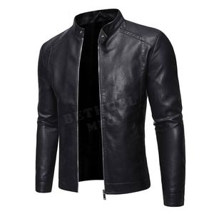 Vente en gros 2024 veste respirante pour hommes nouvelle veste en cuir de style tendance veste en cuir pour hommes sur mesure - Product Image 1