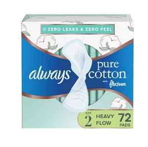 Almohadillas de Algodón Puro Baratas, Tamaño 2, Alta Absorbencia, 72 Unidades, en Venta, Servilletas Sin Perfume de Alta Calidad, FlexFoam, Precio Global - Product Image 1