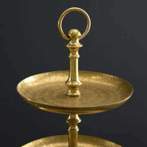 Gold Finished Metal 3 Tier Gold <b>Cake</b> <b>Stand</b> Luxury Home Tabletop Decorative Desert Serving Metal <b>Stand</b> - Product Image 5