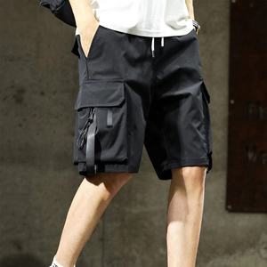 Shorts décontractés de course à pied pour hommes, pantalons de plage à séchage rapide avec poches à rabat avec ruban, décoration à motif de service OEM - Product Image 6