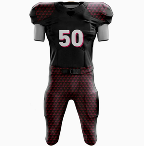 Uniformes de fútbol americano transpirables de secado rápido con logotipo personalizado impreso, precio de fábrica, estilo de conjunto MOQ bajo - Product Image 5