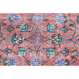 6.8x10.3 ft Rug, Vintage Turkish Oversize Rug, <b>Red</b> <b>Wool</b> Rug - Product Image 5