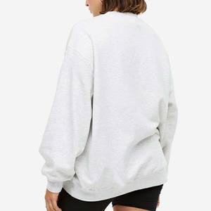100% coton femmes hiver automne avant personnalisable couleur unie sweat pull Street Wear - Product Image 3