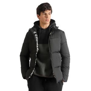 Vente en gros Veste matelassée hivernale décontractée à capuche pour hommes Logo personnalisé Veste matelassée chaude doudoune pour hommes Vestes d'hiver - Product Image 1