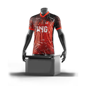 Maillots de football/soccer personnalisés pour hommes, fabriqués en usine, prix abordable, design personnalisé, impression par sublimation, 100 % polyester - Product Image 2