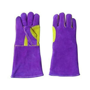 Guantes de Soldadura de Cuero Vacuno Reforzado de Primera Calidad, Resistentes a la Abrasión, para Bomberos, Construcción y Barbacoa - Product Image 5