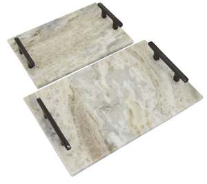 Luxury Marble Serving <b>Tray</b> Fruit Compote Cookie Chocolate Candy Desert Date EID Home Wedding Serving <b>Decor</b> <b>Tray</b> - Product Image 6