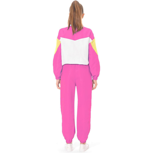 Ensemble coupe-vent d'hiver pour femme, haute qualité, nouveau design, 2 pièces, respirant, col à capuche, taille élastique ajustable, couleur unie - Product Image 4