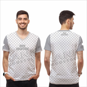 เสื้อยืดคอวีผู้ชาย ดีไซน์ใหม่ ลายพิมพ์ทันสมัย ผ้าฝ้าย 100% ระบายอากาศได้ดี ทรงหลวม สวมใส่สบาย เหมาะสำหรับฤดูร้อน - Product Image 3