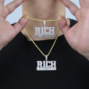 Nouveau pendentif lettre hip-hop élégant en argent sterling 925 avec diamants cultivés de qualité supérieure pour les tenues de soirée masculines - Product Image 4