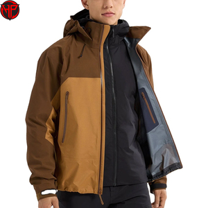 เสื้อแจ็กเก็ตกลางแจ้งสำหรับผู้ชาย, เสื้อแจ็คเก็ตสำหรับปีนเขากันลมกันฝนมีฮู้ดสำหรับฤดูหนาวเสื้อผ้าฤดูใบไม้ผลิ - Product Image 3