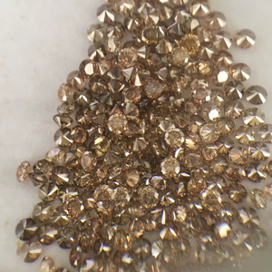 Topmost Quality Natural Diamond <b>Light</b> Brown <b>Shade</b> Loose Wholesale Brilliant Cut Champagne Color Round Diamonds - Product Image 1