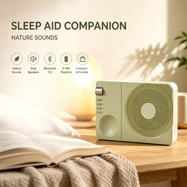 LK09 Vintage Vinyl Record Player Premium Retro Speaker Art Decor Relaxing Sleep Audio