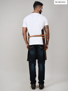 High Quality Genuine Leather <b>Apron</b> Vintage Style with Long Tool Strap for Coffee Bar Barista Chef BBQ Barber <b>Work</b> Wear - Product Image 3