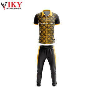 Uniforme de Cricket Color Negro Naranja Cómodo Mejor Material Suave al Tacto Uniforme de Cricket de Sublimación Más Nuevo POR INDUSTRIAS VIKY - Product Image 5