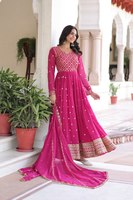 Ensemble Salwar Traditionnel de Créateur pour Femme avec Dupatta Brodé – Tenue Ethnique Festive Hiver pour Soirées – Infroissable et Séchage Rapide