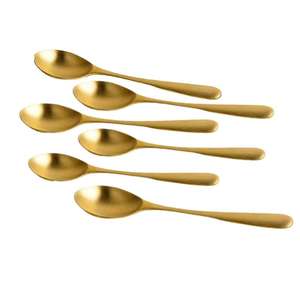 Premium Handmade Brass <b>Gold</b> Plated Customized <b>Serving</b> <b>Spoon</b> Set for Festive Meals Daily Dining Restaurants Parties Bulk Export - Product Image 5